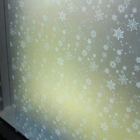 35" Snow Decorative Window Film
